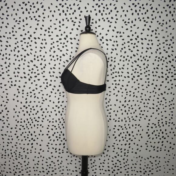 Adore Me Black Strappy Cut Out Underwire Bikini Swim Top - Picture 4 of 9